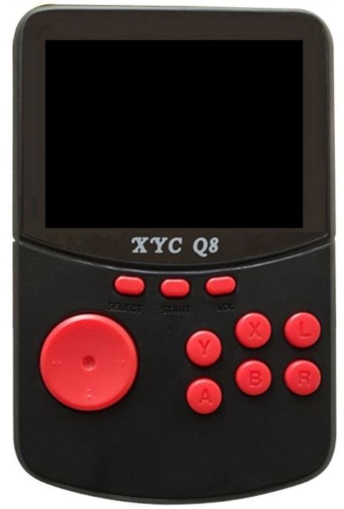 Портативная игровая приставка XYC Q8 (500 в 1) + 500 встроенных игр (Черная)