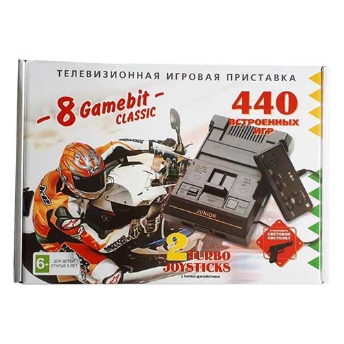 8 GameBit Classic + пистолет (440 встроенных игр)