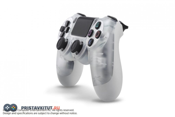 Геймпад беспроводной для Sony PlayStation 4 Crystal Прозрачный (Дубликат)