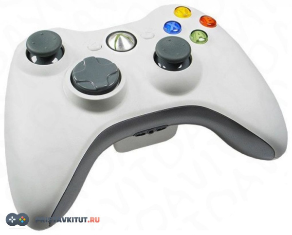 Беспроводной джойстик для Xbox 360 (Белый) (Реплика)
