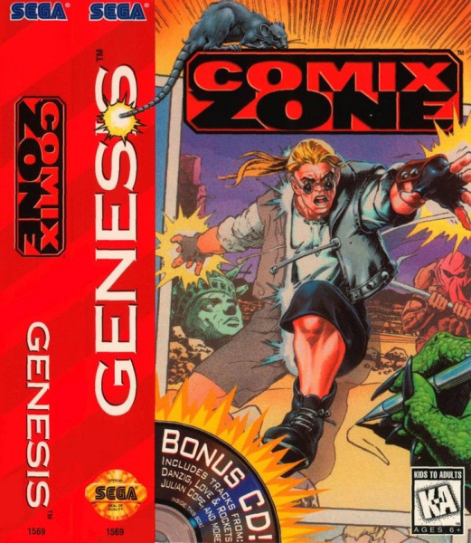 Comix Zone / Zero Tolerance / Rock roll racing / Bloodshot / Doom Troopers / Judge Dredd / Robocop vs terminator / Skeleton Krew / Terminator 2
