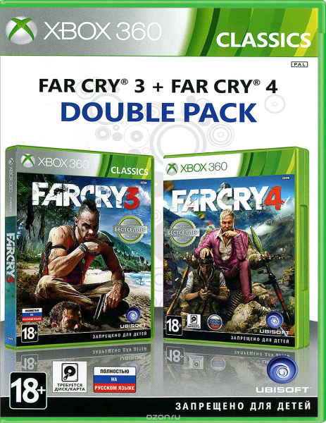 Far Cry 3 + Far Cry 4 Комплект (Xbox 360) [Б/У]